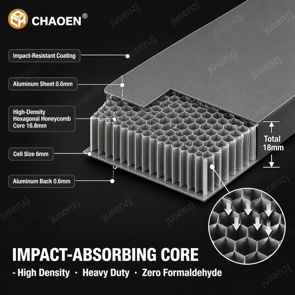 18mm Easy Installation Aluminum Alloy Honeycomb Panel For Office Furniture factory