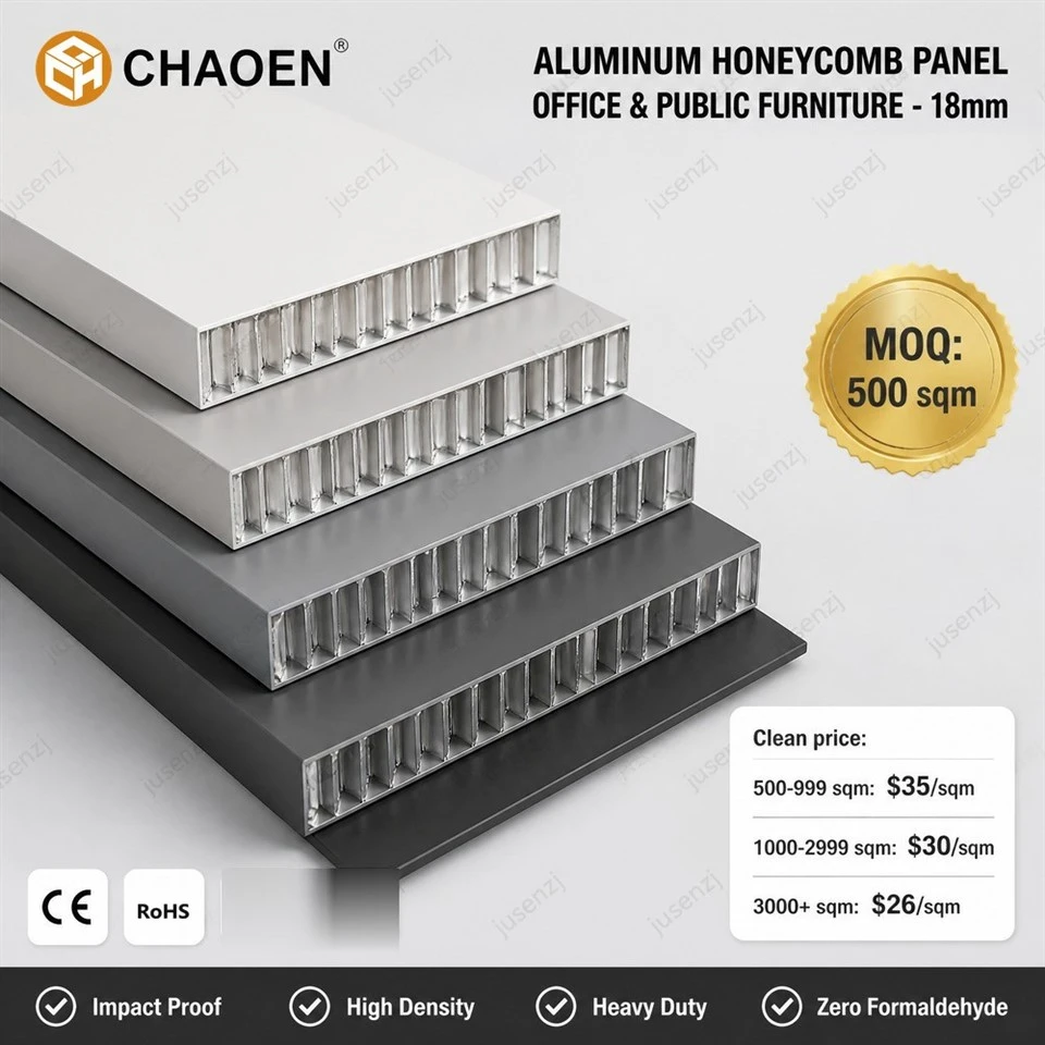 18mm Easy Installation Aluminum Alloy Honeycomb Panel For Office Furniture suppliers